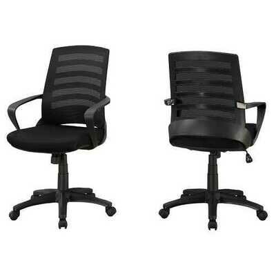 24&#39;.25&quot; x 24&quot; x 37&#39;.75&quot; Black, Foam, Metal, Nylon, - Multi Position Office Chair