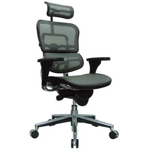 26.5&quot; x 29&quot; x 46&quot; Grey Mesh Chair