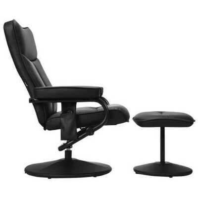Electric Massage Recliner Chair with Ottoman and Remote Control - Size: 31.5&quot; x (31.5&quot; - 41.5&quot;) x (36.5&quot; - 40.5&quot;)