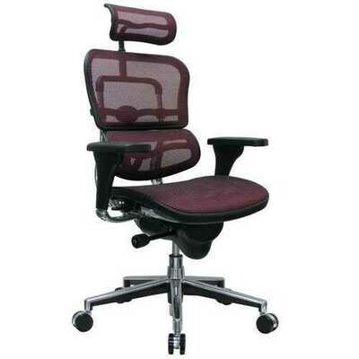 26.5&quot; x 29&quot; x 46&quot;  Plum Red Mesh Chair