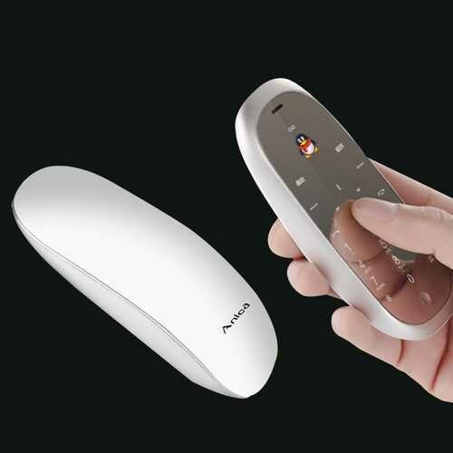 Anica S6 1.63 Inch 1600mAh 2 in 1 Mouse Phone MP3 FM BT 4.0 Metal Body Dual Standby Mini Card Phone