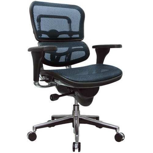 26.5&quot; x 29&quot; x 39.5&quot; Blue Mesh Chair