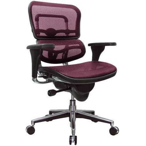26.5&quot; x 29&quot; x 39.5&quot;  Plum Red Mesh Chair