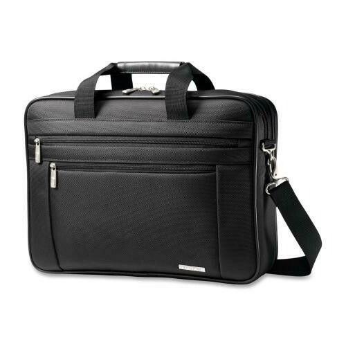 Case of [1] Samsonite Corporation Business Laptop Briefcase, 17-3/4&quot;x4-1/2&quot;x12-1/2&quot;, Black
