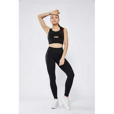 Stitching Pocket Yoga Pants Double-Sided Nylon High-Elastic Tight-Fitting High-Waist Fitness Women Pants