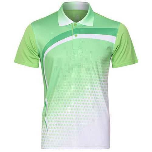 Mens Quick Drying Badminton Competitions Training Suit Summer Sports Tops