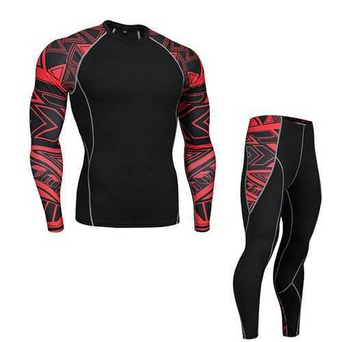Outdoor Speed Dry Breathable Casual Stitching Color Gym Suit