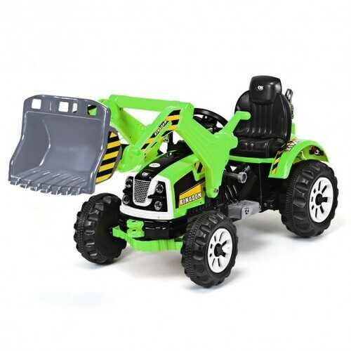 12 V Battery Powered Kids Ride on Dumper Truck-Green
