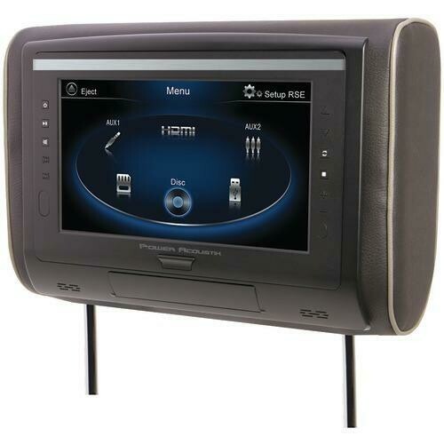 Power Acoustik 9 Lcd Universal Headrest With Ir  Fm Transmitters  3 Interchangeable Skins (dvd Player) (pack of 1 Ea)