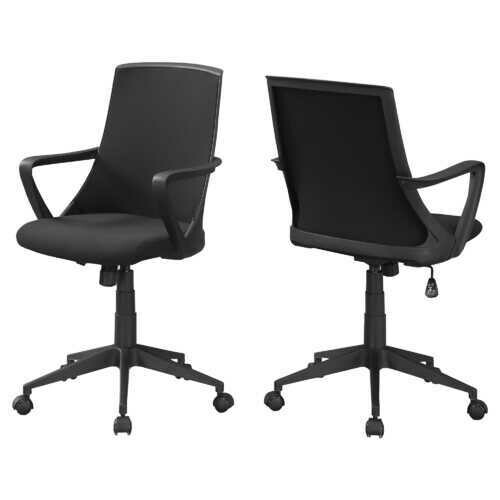 24&quot; x 22.5&quot; x 78&quot; Black Foam Mdf Metal  Multi Position Office Chair