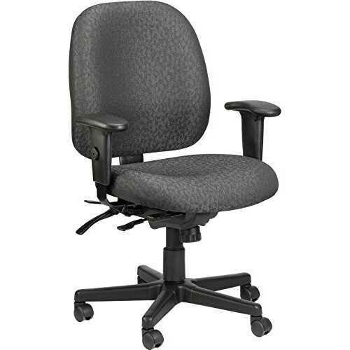 29.5&quot; x 26&quot; x 37&quot; Charcoal Tilt Tension Control Fabric Chair