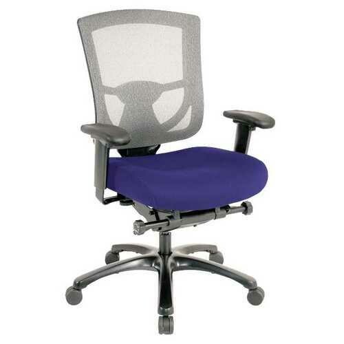 27.2&quot; x 25.6&quot; x 39.8&quot; Cobalt Mesh/Fabric Chair