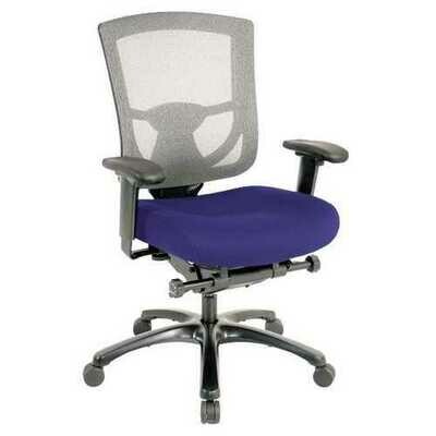27.2&quot; x 25.6&quot; x 39.8&quot; Cobalt Mesh/Fabric Chair