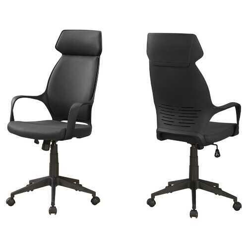 26&quot; x 25&quot; x 96&quot; Black  Foam  Polypropylene  Microfiber  High Back Office Chair