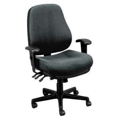 26.8&quot; x 21&quot; x 38.5&quot; 580 Charcoal Tilt Tension Control Fabric Chair