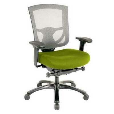27.2&quot; x 25.6&quot; x 39.8&quot; Green Mesh/Fabric Chair