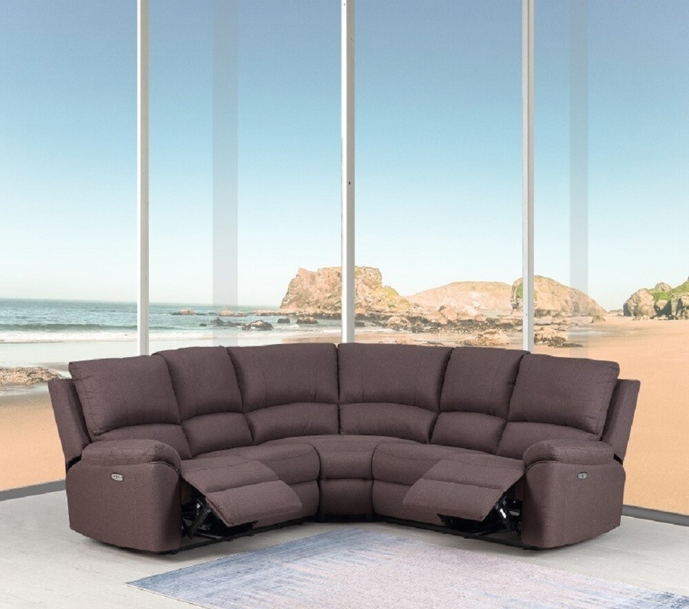 80&quot; X 80&quot; X 39&quot; Brown Power Reclining Sectional
