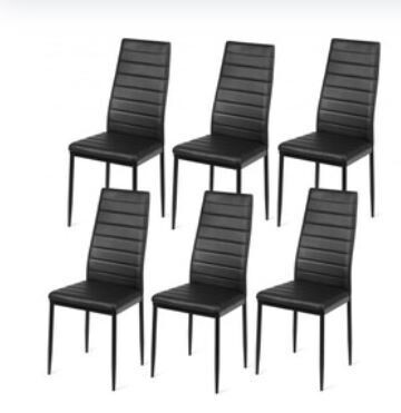 Set of 2 or 6 High Back Dining Chairs-Set of 6