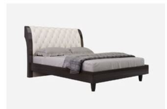 72&#39;&#39; X 80&#39;&#39; X 47&#39;&#39; Modern Eastern King Beige High Gloss Bed