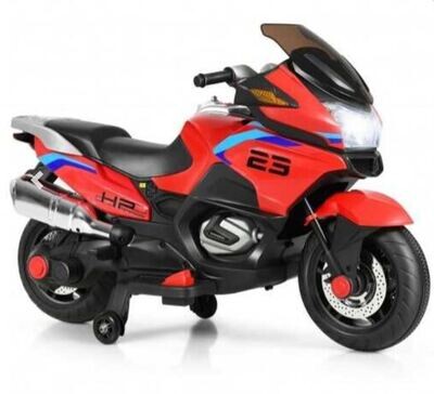 12V Kids Ride On Motorcycle Electric Motor Bike-Red
