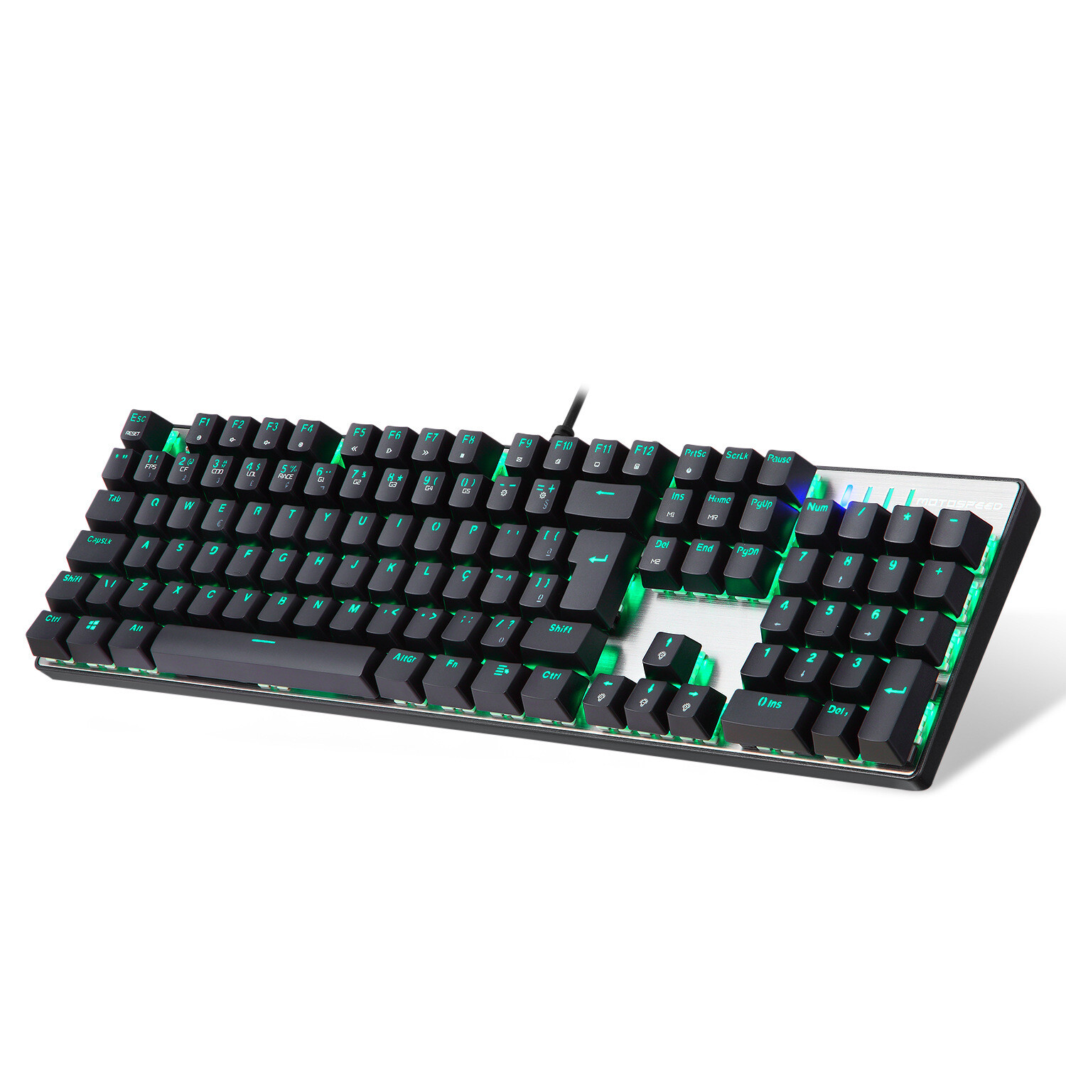 Color: CK104 English, Model: Red Switch - Mechanical Keyboard
