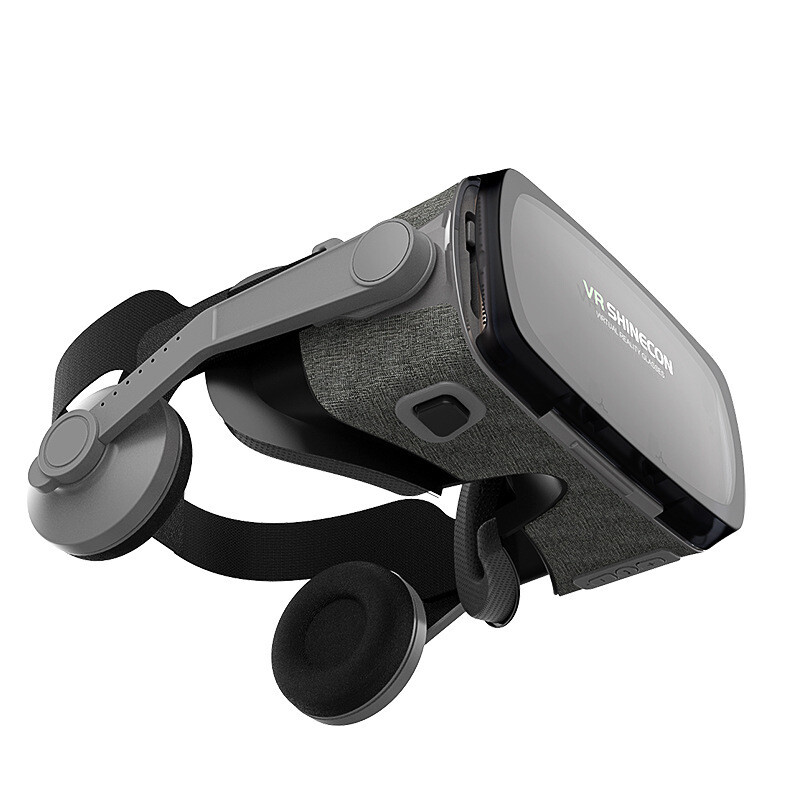 Color: Black, Size: Y1 black handle - Virtual reality VR glasses 3D helmet