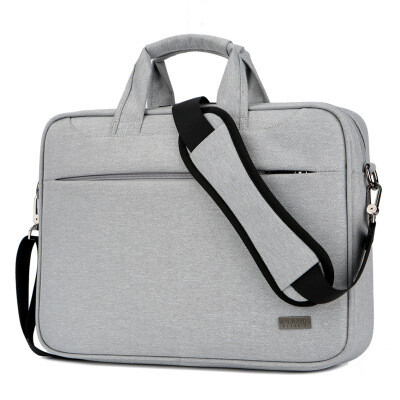 Color: Light Gray, Size: 14inch - One Shoulder Shockproof and Pressureproof Computer Bag
