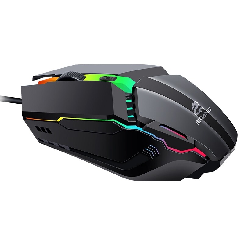 JM-530 USB Wired Gaming Mouse 1600DPI Adjustable Backlight Laptop Desktop Mice Office Notebook Mice Mouse Pro Gamer black