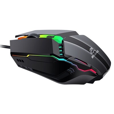 JM-530 USB Wired Gaming Mouse 1600DPI Adjustable Backlight Laptop Desktop Mice Office Notebook Mice Mouse Pro Gamer black