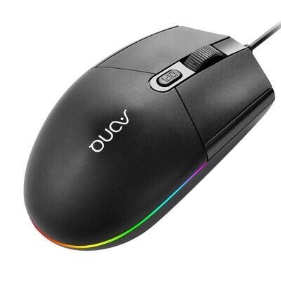Ergonomic Rgb Luminous Wired  Mouse Gaming Mouse Computer Notebook Office Mouse With Colorful Lights Laptops Notebook Accessories black
