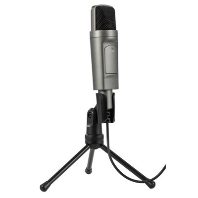 Color: Black USB - USB Condenser Microphone Computer Desktop Live Recording Wired Microphone
