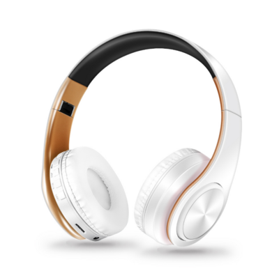 Color: Pink white - Headset game music wireless bluetooth headset