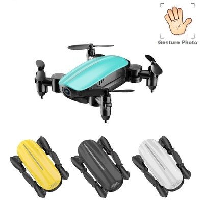 Color: White1, Model: Fixed version - Teeggi T10 Mini Drone With Camera Foldable WiFi FPV RC Quadcopter Headless Mode Altitude Hold VS S9 Micro Pocket Selfie Dron