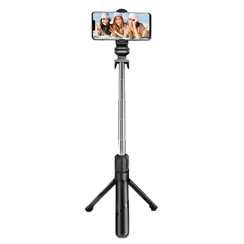 Color: Black beauty model - Anti-shake Selfie Stick, Mobile Phone Live Support, Self-photo Stick
