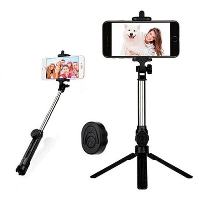 Color: Black - Tripod selfie stand