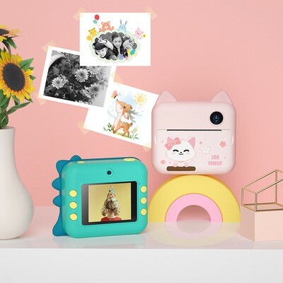 Color: Pink - Children&#39;s Camera  Digital Camera Toy Photo Printable Set