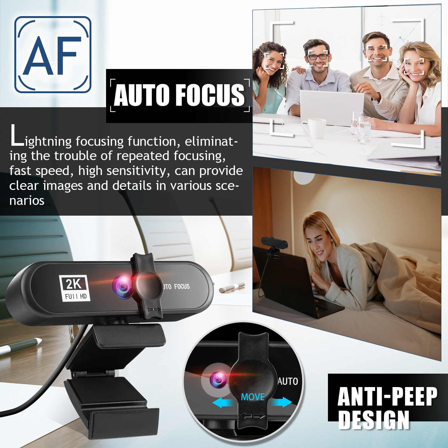 Color: 8802 1k - Beauty 4K Auto Focus Computer Camera  Network USB Live Webcam