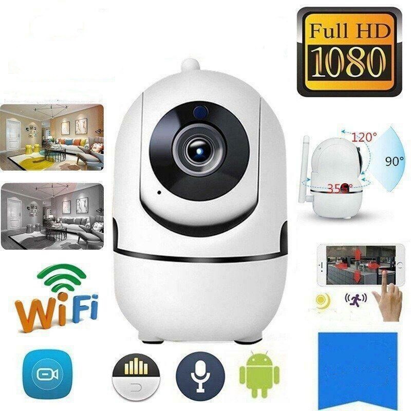 Color: White UK - WiFi wireless CCTV IP camera home security monitor
