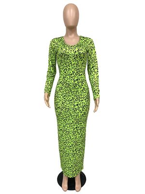 Serpentine Snake Print Long Sleeve Hooded Maxi Dress Autumn Clothing for Women Vintage Fashion High Waist Night Club Party Dress