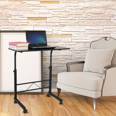 Removable P2 15MM Chipboard &amp; Steel Side Table Black