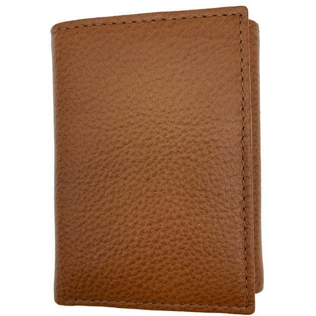 Milled trifold with flip - sepia