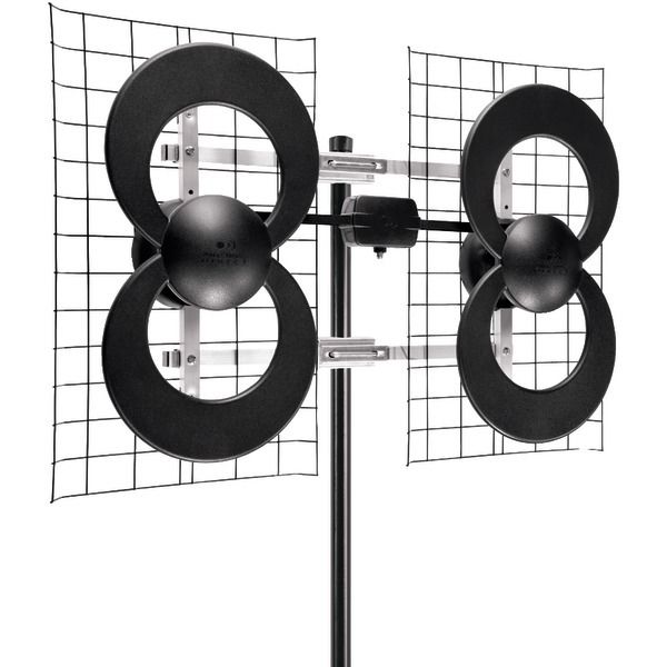 Antennas Direct C4-CJM ClearStream 4 Quad-Loop UHF Outdoor Antenna with 20&quot; Mount