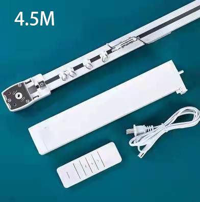 Color: Set6, Electrical outlet: EU - Smart Curtain Electric Lithium Battery Rechargeable Remote Voice Track
