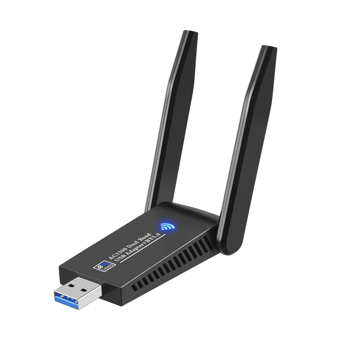 2in1 WiFi And BT5.0 Adapter 1300Mbps USB 3.0 WiFi &amp; BT 5.0 Adapter Dongle Dual Band 2.4G&amp;5GHz WiFi 5 Network Wireless Wlan Receiver DRIVER FREE