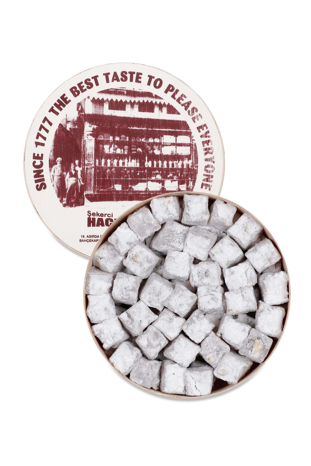 Haci Bekir Turkish Delight With Extra Pistachio, Wooden Box, 500 g