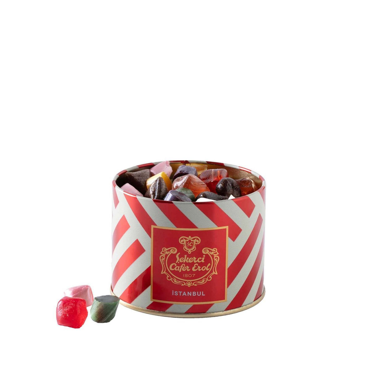 Sekerci Cafer Erol Rock Candy - Crystal Lid Tin Box, 350 g