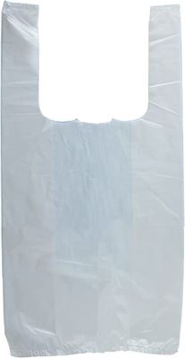 White Plastic Thank You Bags with Handles 10 x 5 x 18; Polyethylene Thank You Plastic Bags for Small Business Pack of 2000; Single Use Plastic Grocery Bags with Handles 0.65 Mil