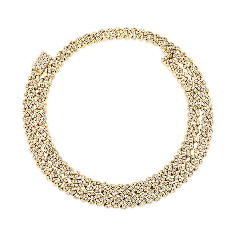 Hip Hop Necklace 6MM Spring Buckle Cuba