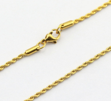 Size: 4mm, Model: 51cm - Hip Hop Jewelry Pendant With Chain Twist Chain