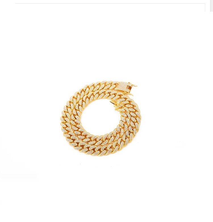 Men&#39;s Hip Hop Jewelry Full Diamond Cuban Chain